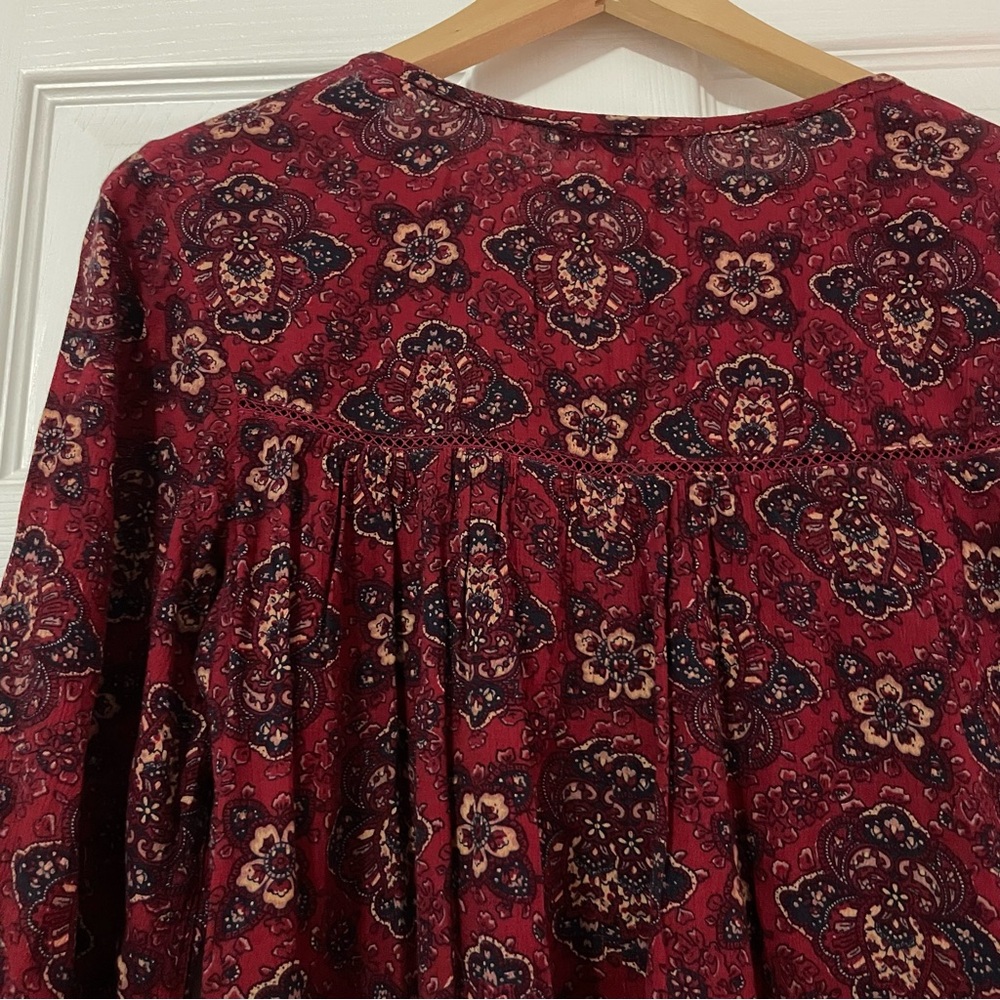 American Eagle Red Tunic Mini Dress - Picture 3 of 4